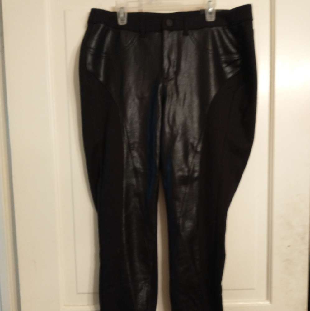 BNWT Faux Leather Accent Dress Pants